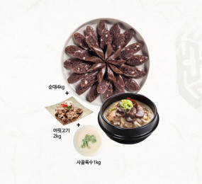 우사골순대국한사발머릿고기세트